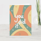 Je hebt het gedaan! kaart (Voorkant)