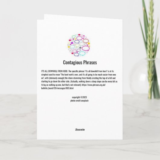 Je hebt het gedaan - Moedigingskaart Kaart (Achterkant)