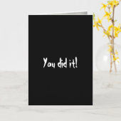 Je hebt het gedaan - Moedigingskaart Kaart (Gele Bloem)