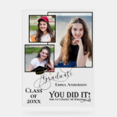 Je hebt het gedaan Multi Photo 2025 Afstudeerder a Acryl Bord (Voorkant)