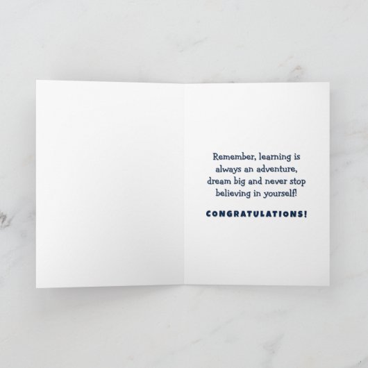 Je hebt het gedaan! Schattige Frog Afstuderen Joy Kaart (Binnen)