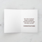 Je hebt het gedaan! Schattige Lion Afstuderen Joy Kaart (Binnen)