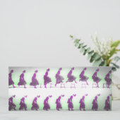 Je hebt het gedaan! Vroege animatie Vrouw Springen Save The Date (Staand voorkant)