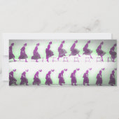 Je hebt het gedaan! Vroege animatie Vrouw Springen Save The Date (Voorkant)