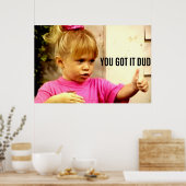 JE HEBT HET GEDEKT POSTER (Keuken)