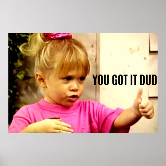 JE HEBT HET GEDEKT POSTER (Voorkant)