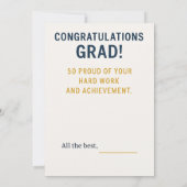 "Je hebt het gehaald!" Afstudeerkaart – Gefelicite Kaart (Achterkant)