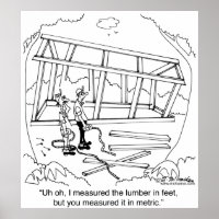 Je hebt het gemeten in Meters & I in Feet