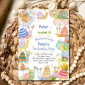 Je hebt het gesluierd, waterverf slak verjaardag kaart