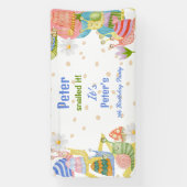 Je hebt het gesluierd, waterverf slak verjaardag spandoek (Verticaal)