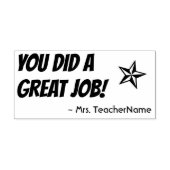 "JE HEBT HET GEWELDIG GEDAAN!" Instructeur Rubber Rubberstempel (Afrduk)