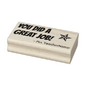 "JE HEBT HET GEWELDIG GEDAAN!" Instructeur Rubber Rubberstempel (Stempel)