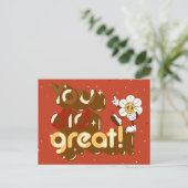 Je Hebt het Geweldig Retro Briefkaart (Staand voorkant)