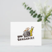 Je hebt het goed gedaan briefkaart (Staand voorkant)