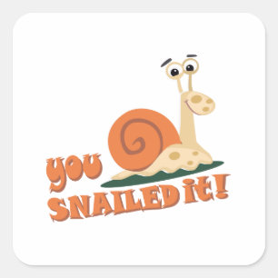 Je hebt het goed gedaan vierkante sticker