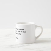 Je hebt het ingestort! Quantum Physics Humor Espresso Kop (Rechts)