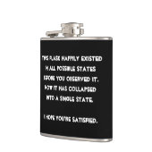 Je hebt het ingestort! Quantum Physics Humor Heupfles (Links)