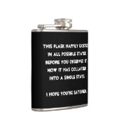 Je hebt het ingestort! Quantum Physics Humor Heupfles (Rechts)