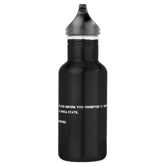 Je hebt het ingestort! Quantum Physics Humor Waterfles (Rechts)