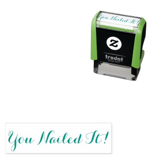 Je hebt het leraarstempel gespijkerd zelfinktende stempel (In situ)