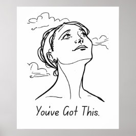 Je hebt het: minimalistische motivatie poster