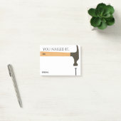 je hebt het na de herkenning van de werknemer nage post-it® notes (Kantoor)