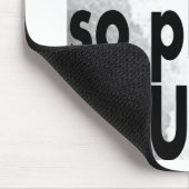 je hebt het recht om te zwijgen muismat (Hoek)