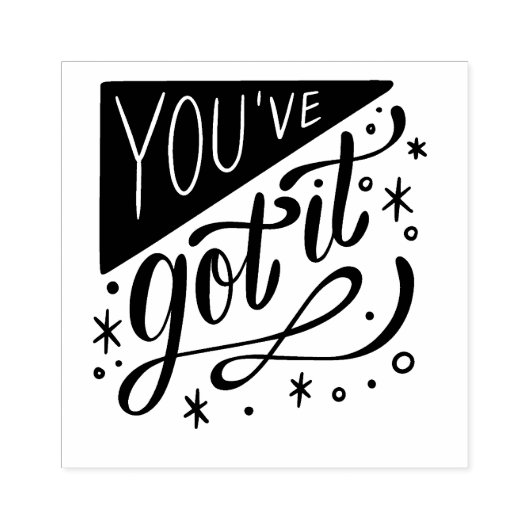 Je hebt het Rubber Stamp Rubberstempel (Afrduk)