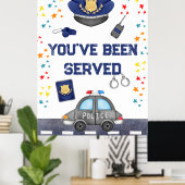 Je hebt het teken van de politieagent gekregen poster (Thuiskantoor)