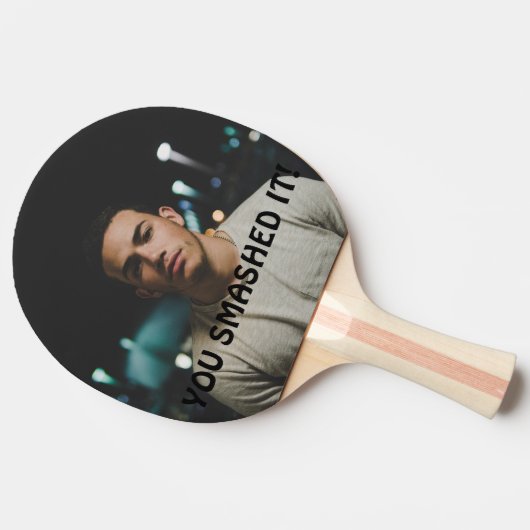 Je hebt het verknald Gefeliciteerd gepersonaliseer Tafeltennisbatje (Zijkant)