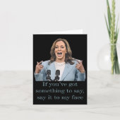 Je hebt iets te zeggen kaart (Voorkant)