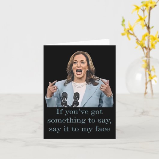 Je hebt iets te zeggen kaart (Gele Bloem)