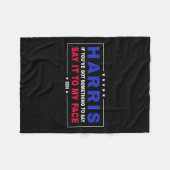 Je hebt iets te zeggen Kamala Walz 2024 Presi Fleece Deken (Voorkant (Horizontaal))