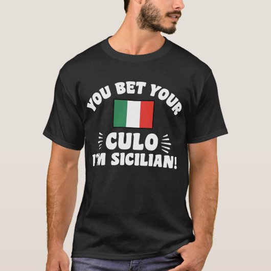 Je hebt je cultuur gewonnen, ik ben Siciliaans T-shirt (Voorkant)