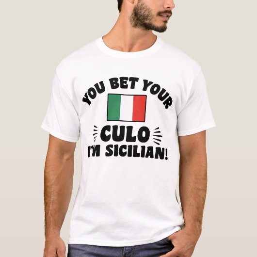 Je hebt je cultuur gewonnen, ik ben Siciliaans T-shirt (Voorkant)