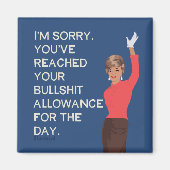 Je hebt je dagvergoeding ontmoet. magneet (Voorkant)