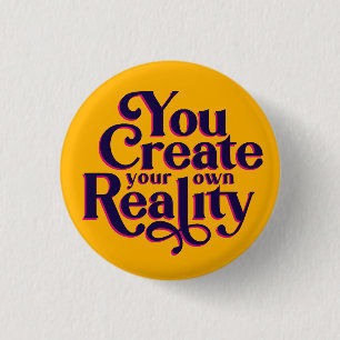 Je hebt je eigen echte Creëer Ronde Button 3,2 Cm