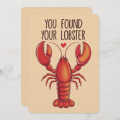 Je hebt je Lobster Funny Marriage bruiloft Kaart (Voorkant / Achterkant)