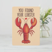 Je hebt je Lobster Funny Marriage bruiloft Kaart (Staand voorkant)