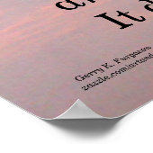 JE HEBT JE MANIER VAN NIETZSCHE POSTER (Hoek)