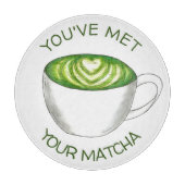 Je hebt je Match Matcha Green Tea Latte Love ontmo Snijplank (Voorkant)