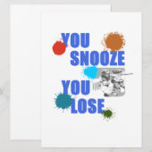 Je hebt je verloren met Paintball Woodsball Gift Save The Date (Voorkant / Achterkant)