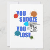 Je hebt je verloren met Paintball Woodsball Gift Save The Date (Voorkant)