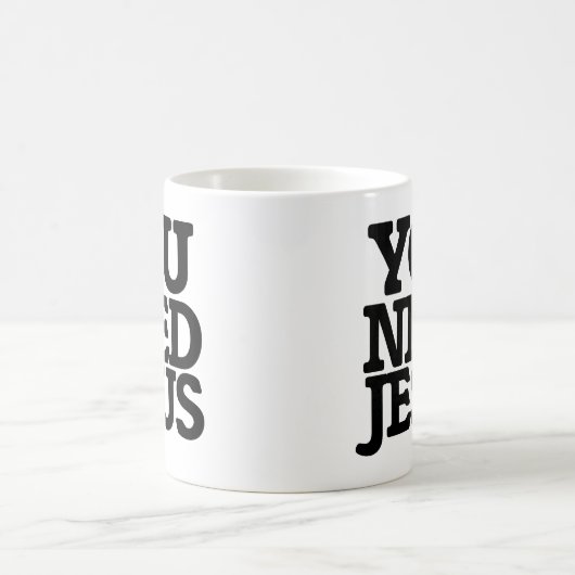 Je hebt Jezus nodig Koffiemok (Center)