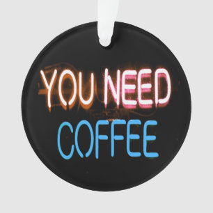 Je hebt koffie nodig, Caffine Neon Sign Ornament