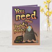Je hebt lichaamsdelen nodig. Birthday-kaart Kaart (Gele Bloem)