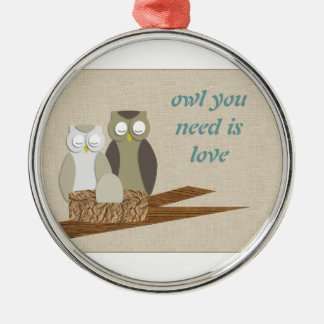 Je hebt liefde nodig. metalen ornament