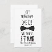 Je hebt maar één baan, ben je mijn beste man? kaart (Voorkant / Achterkant)