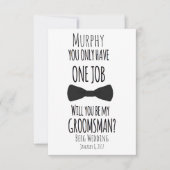 Je hebt maar één baan... zal je mijn kamersman zij kaart (Voorkant)