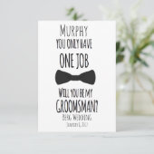 Je hebt maar één baan... zal je mijn kamersman zij kaart (Staand voorkant)